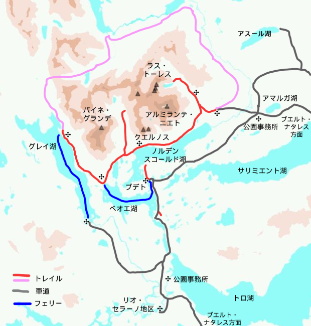 パタゴニア地図